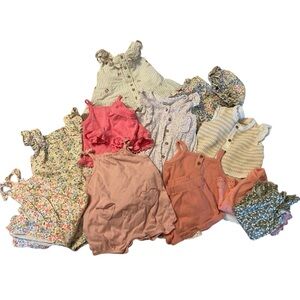 Baby Girl Spring Summer Warm Weather Bundle size 9 months